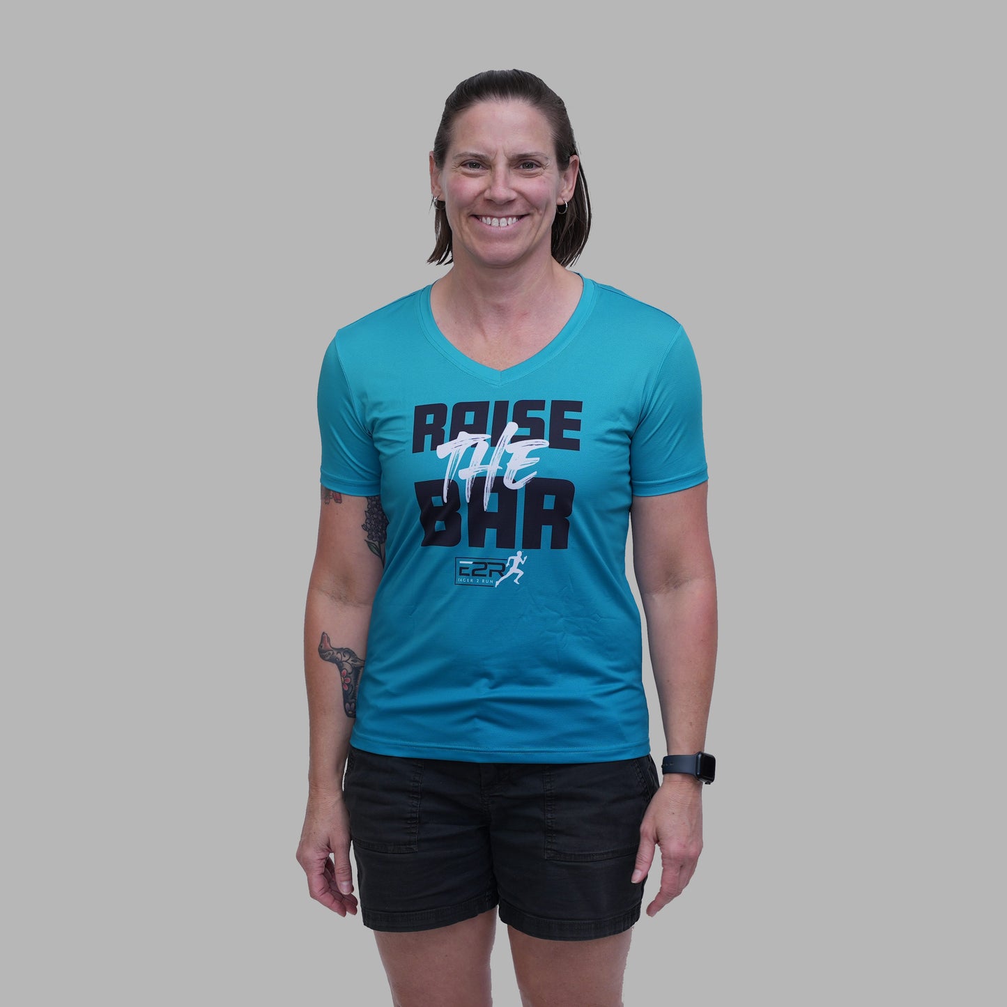 Women's Raise The Bar Running Shirt - Dark Teal