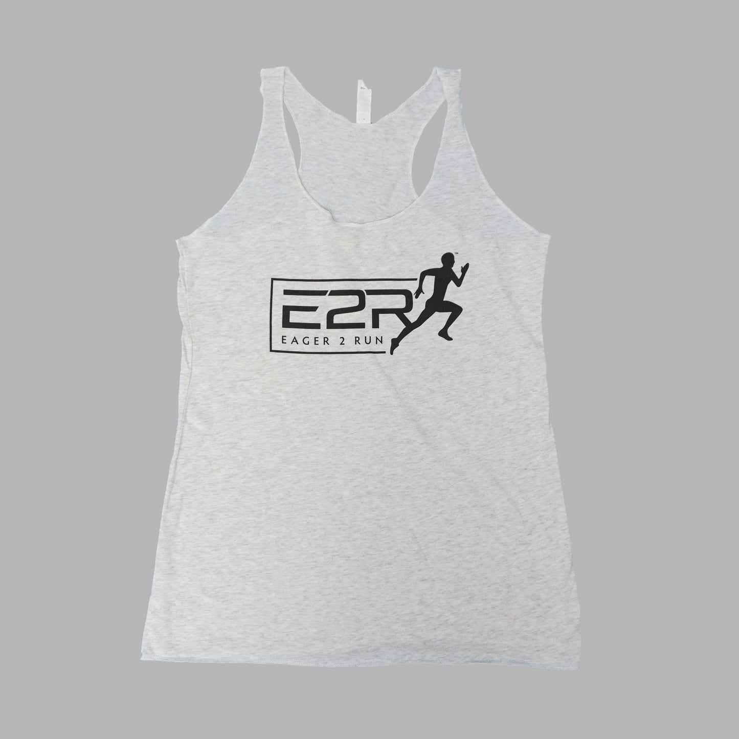 Heather White Racerback Tank Top