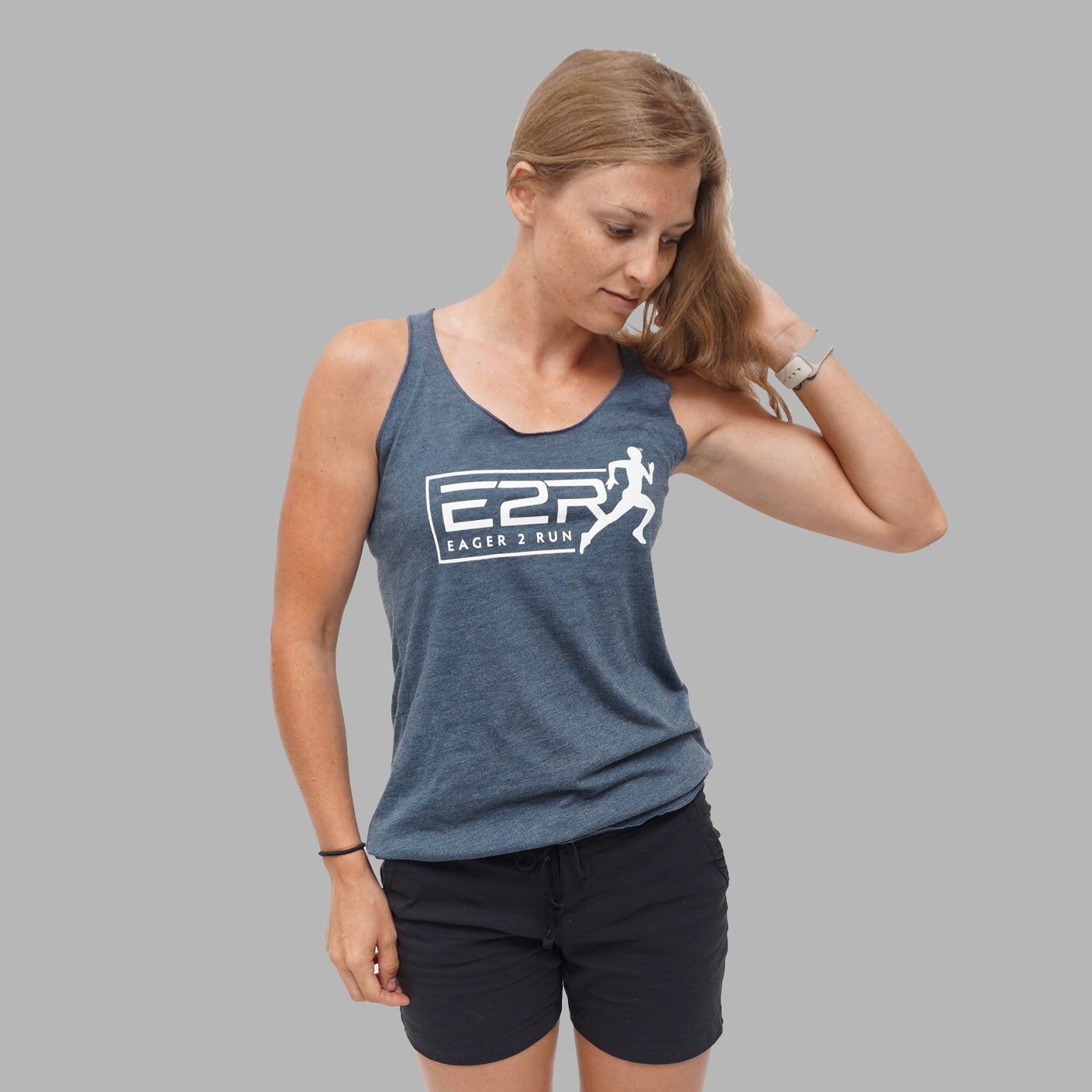 Indigo Racerback Tank Top