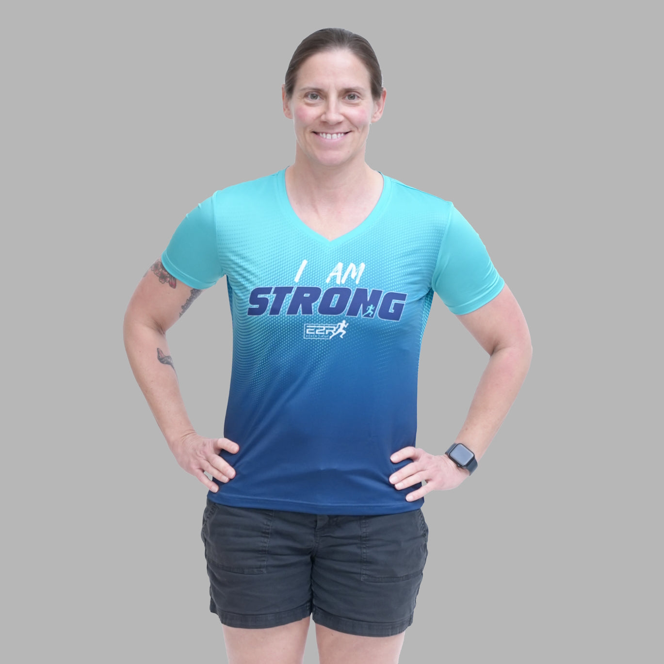 Women's "I Am Strong" Running Shirt