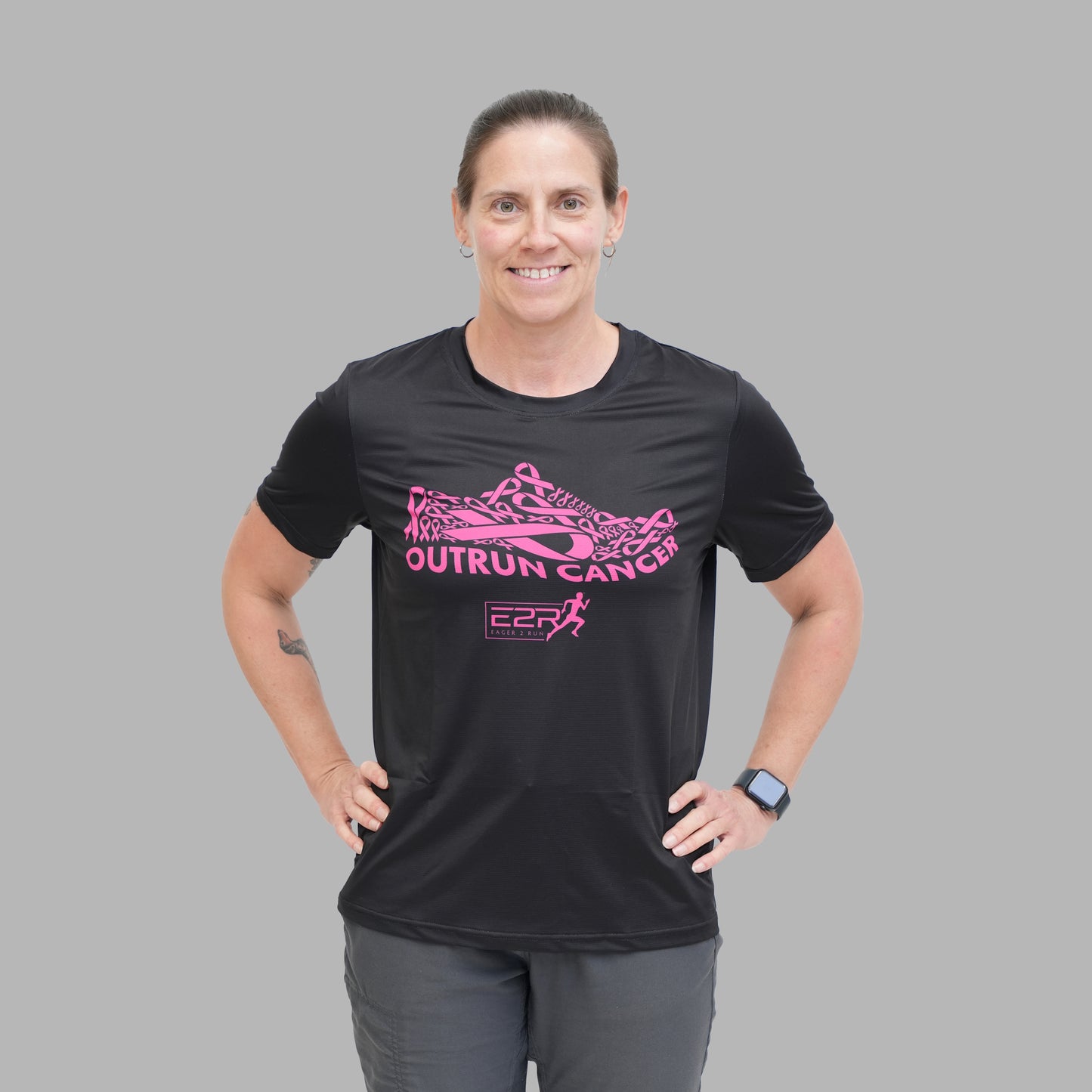 Out Run Cancer Running Shirt